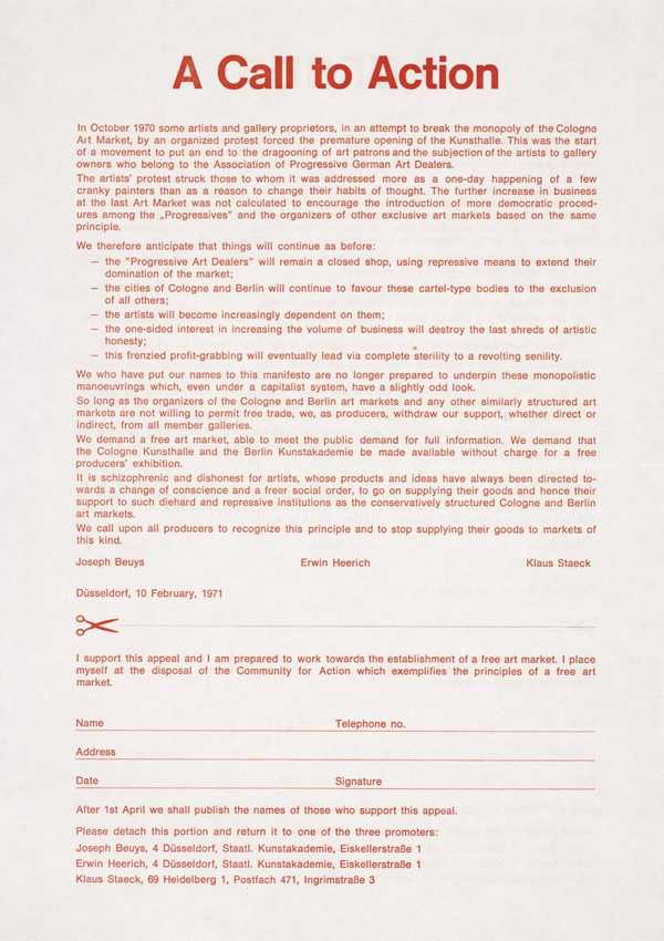 A Call to Action