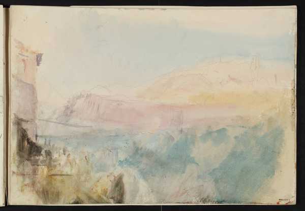 ‘Fribourg: Morning‘, Joseph Mallord William Turner, c.1841 | Tate