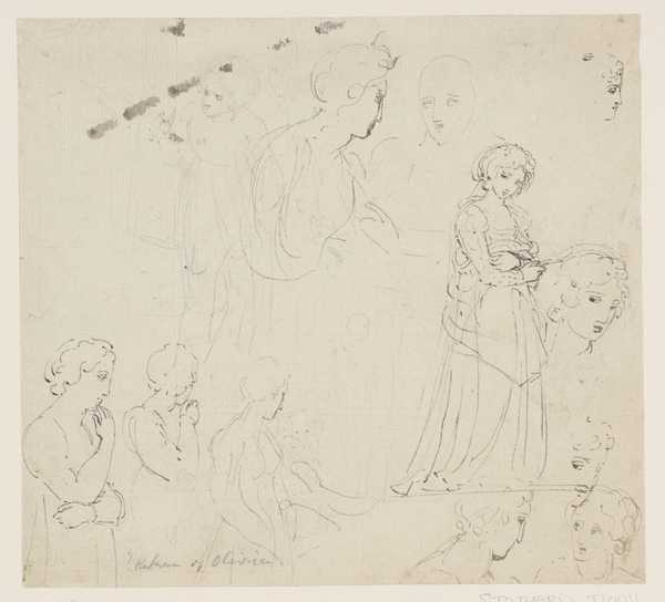 Illustration to Goldsmith’s ‘Vicar of Wakefield’: Studies of a Girl