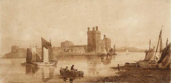 Caernarvon Castle with Boats
