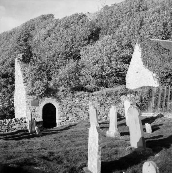 Photograph of a ruined chapel in Kirkmaiden near Monreith in