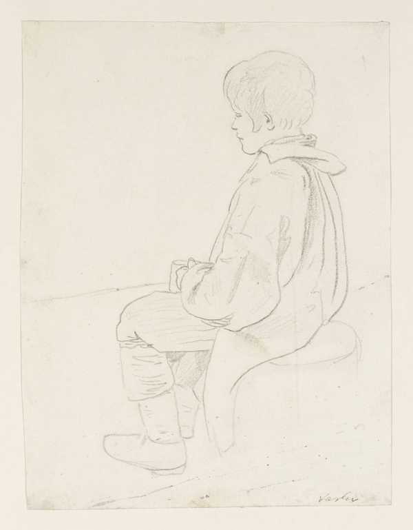 Study of a Boy Fishing