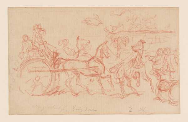 Studies of Various Figures with Horses, Cattle, Sheep, Etc.