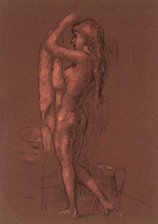 Nude Girl Washing Herself