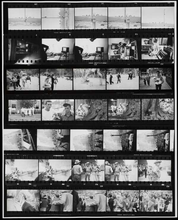 ‘Contact Sheet from The Americans‘, Robert Frank, 1955–6; printed 1970s ...