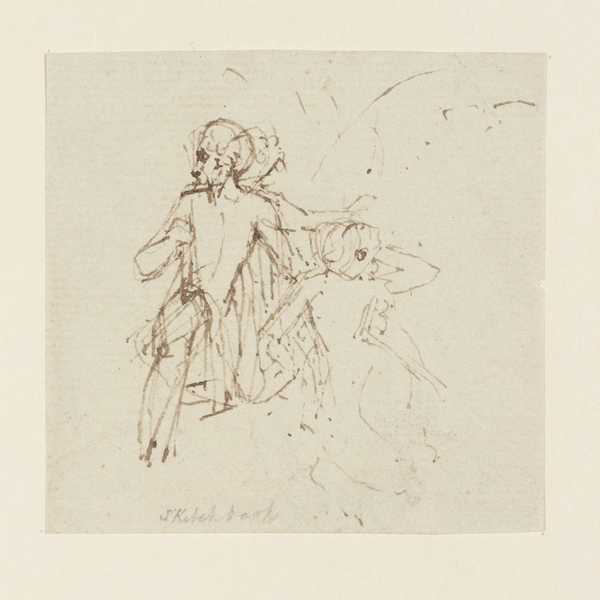 Two Kneeling Figures