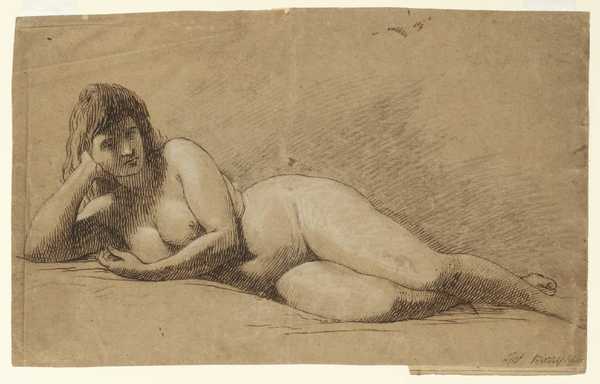 Study of a Nude Recumbent Woman
