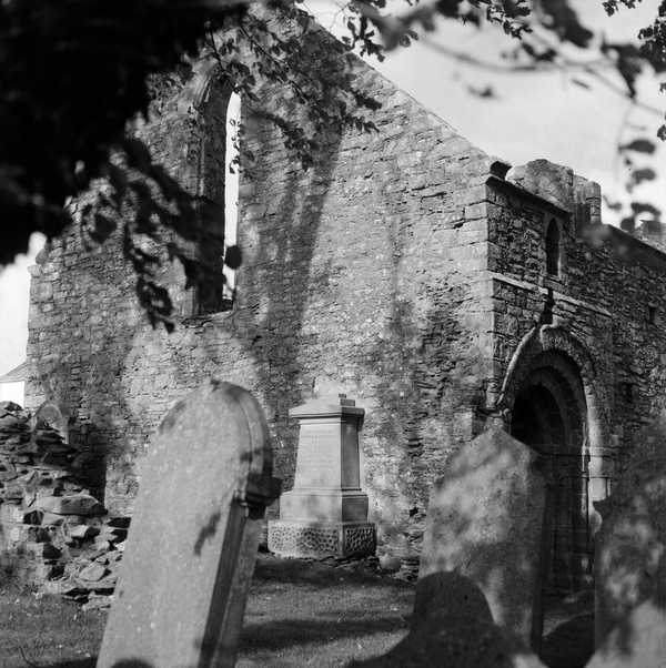 Photograph of a ruined chapel in Kirkmaiden near Monreith in ...