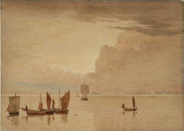 Sea-piece with Fishing Boats in a Calm