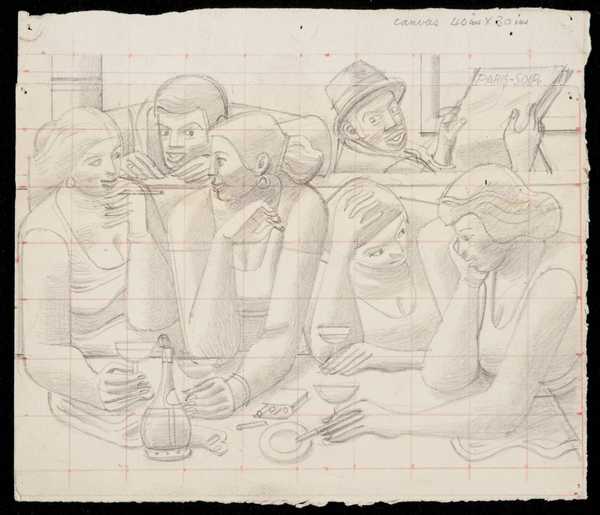 Study for ‘The Hostesses’
