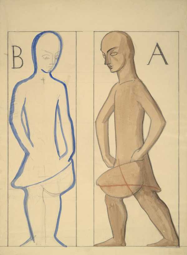 Two sketches of a drummer for Studio Limited‘, Alan L. Durst, [1937 ...