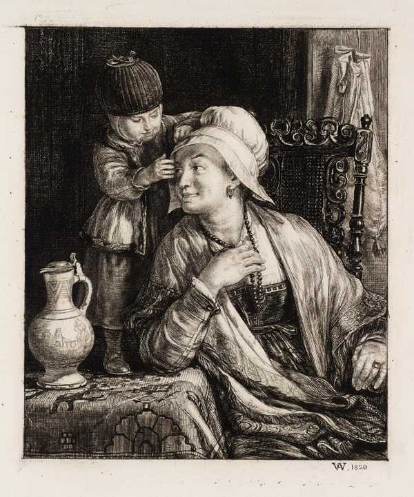‘The Flemish Mother‘, Sir David Wilkie, 1820 | Tate