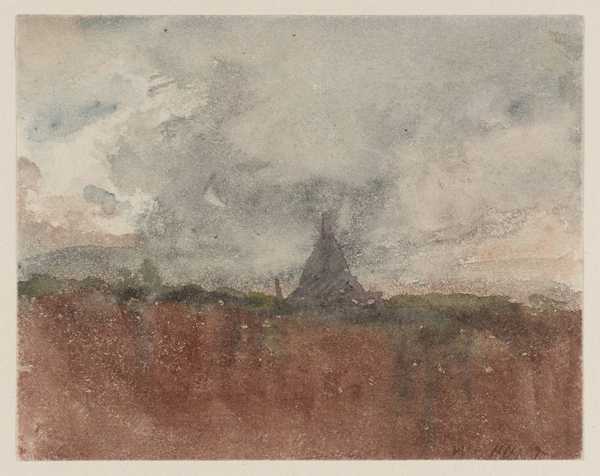 A ?Cairn under a Stormy Sky