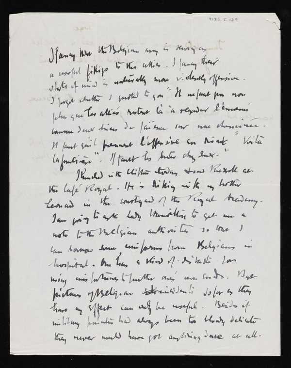 Letter from Walter Sickert to Ethel Sands‘, Walter Richard Sickert ...