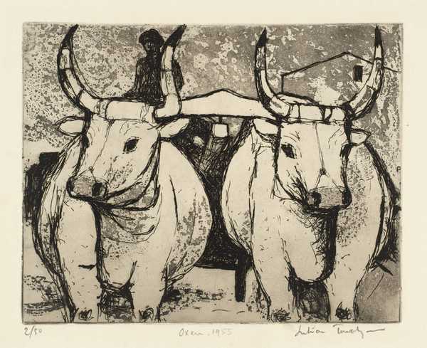 ‘Oxen‘, Julian Trevelyan, 1955 | Tate