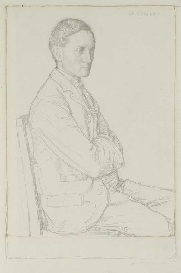 ‘Sir Henry Newbolt‘, William Strang, 1897 | Tate