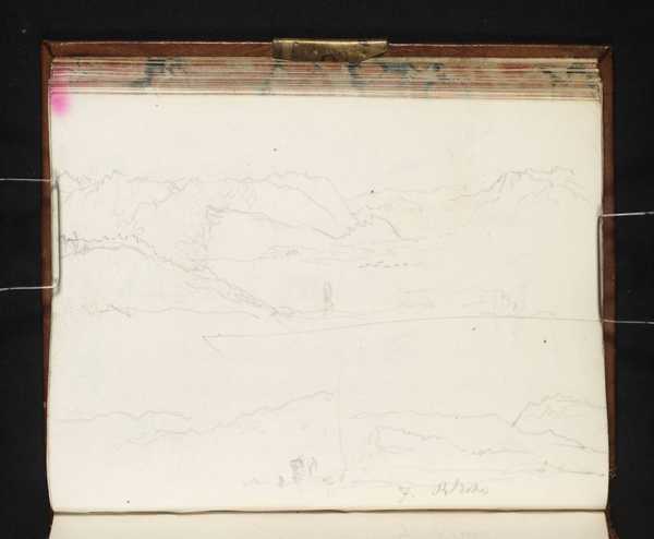 ‘Views of Distant Mountains, Including One of the River ?Rhone‘, Joseph ...