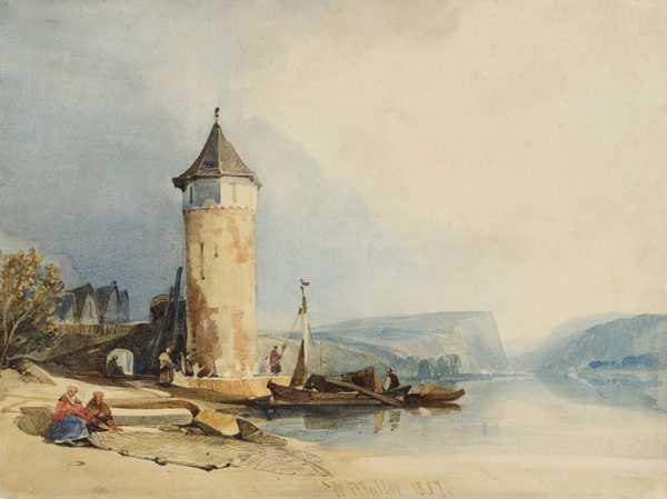 A Lake-Side Scene