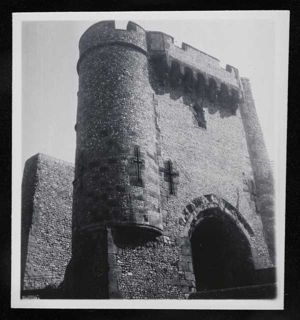 Photograph of a gateway, Lewes Castle, Lewes, East Sussex‘, Eileen Agar ...