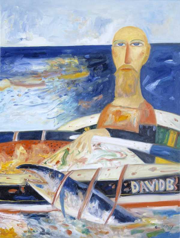 ‘homage To David B‘, John Bellany, 2002 