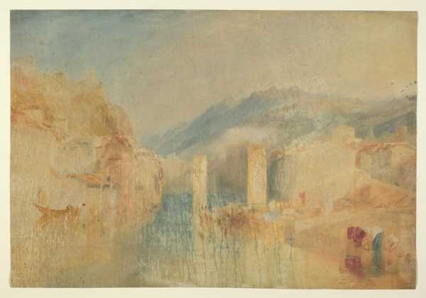 ‘Grenoble Bridge‘, Joseph Mallord William Turner, c.1824 | Tate