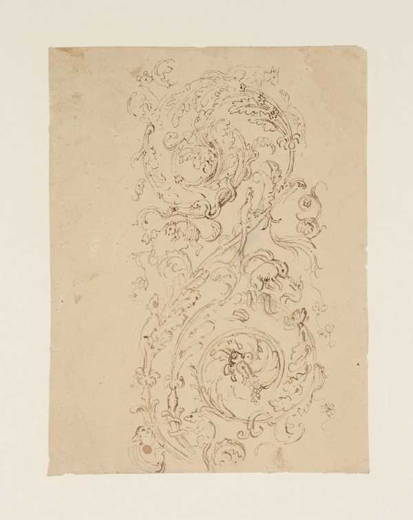Ornamental Scroll, Squirrels among the Foliage