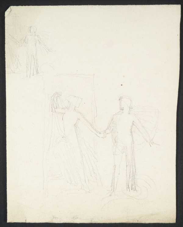 [title not known] Verso: Sketch of Part of a Seated Figure