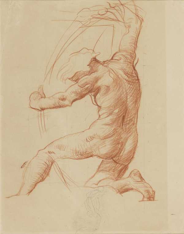 Study of a Kneeling Boy Bending a Bow, for Dorchester House