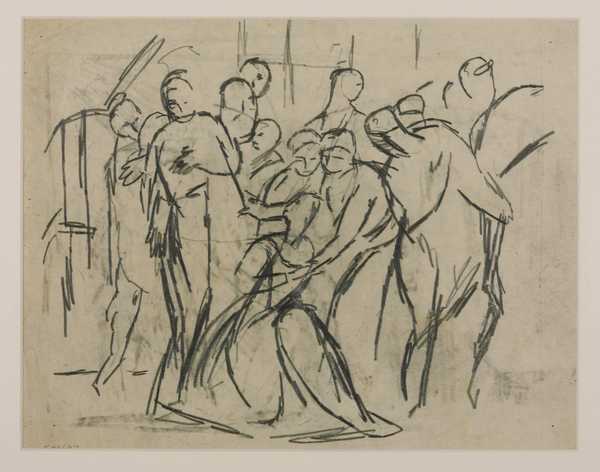 Drawing from Veronese’s ‘The Magdalen Laying Down her Jewels’ (National Gallery). Verso: Drawing from Veronese’s ‘The Magdalen Laying Down her Jewels’ (National Gallery)