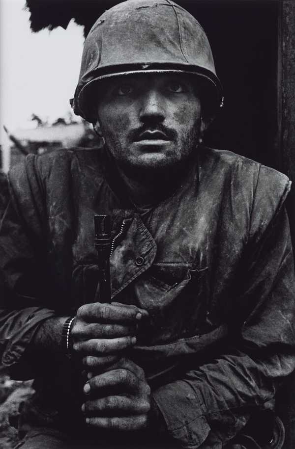 Shell-shocked soldier awaiting transportation away from the front line,  Hue, Vietnam, All Works