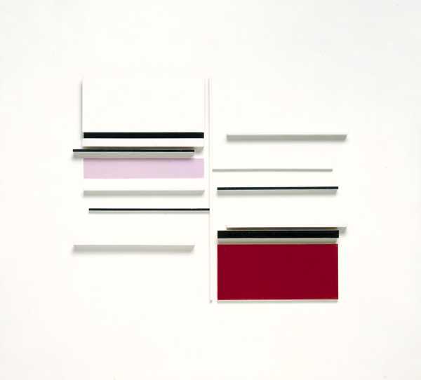 Abstract in White, Black, Indian and Lilac