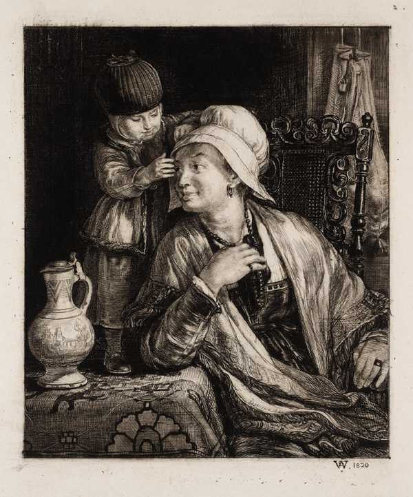 ‘The Flemish Mother‘, Sir David Wilkie, 1820 | Tate