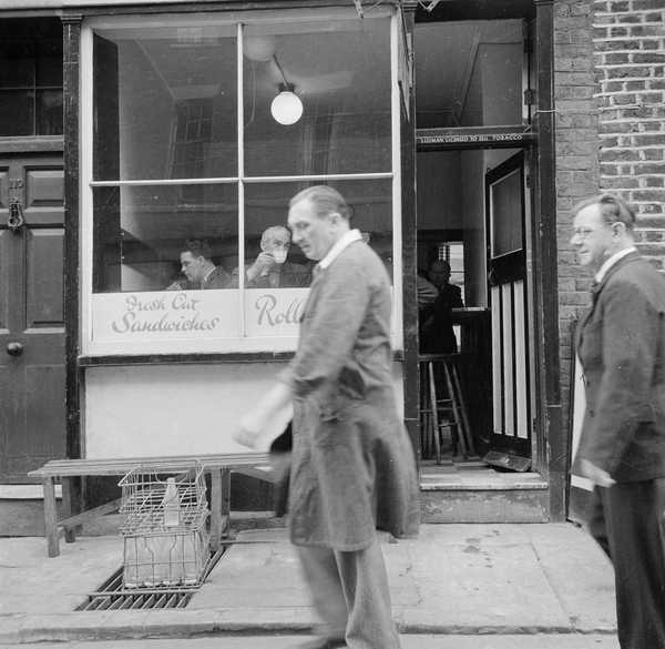 ‘Photograph showing exterior of a cafe‘, Nigel Henderson, [c.1949–c ...