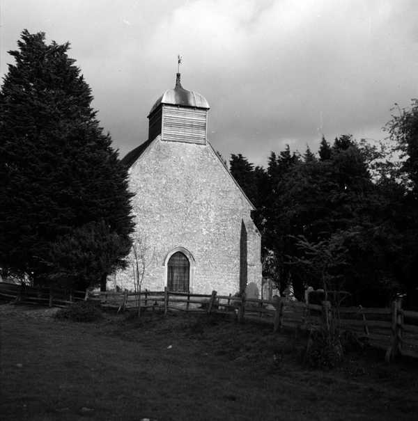 Photograph of St Rumwold’s Church in Bonnington, Kent‘, John Piper, [c