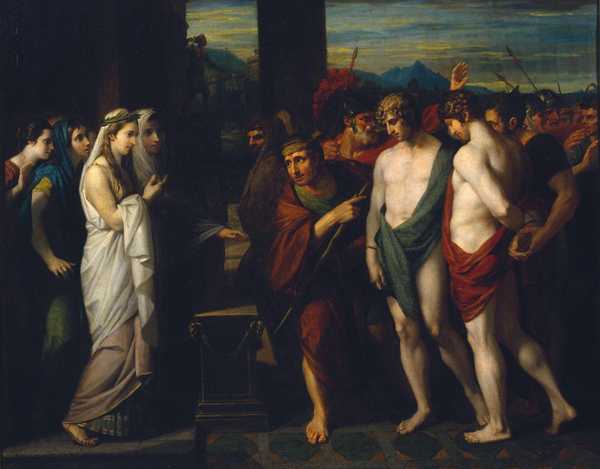 Pylades and Orestes Brought as Victims before Iphigenia