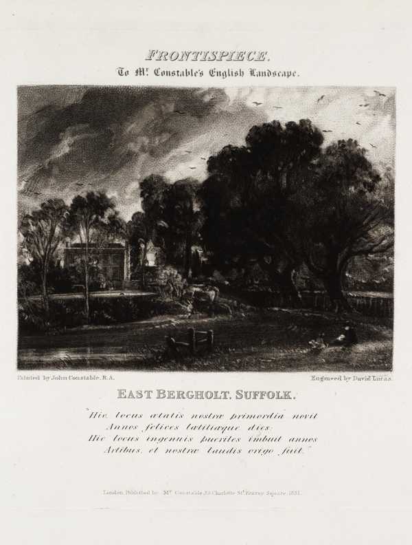 Frontispiece: East Bergholt, Suffolk