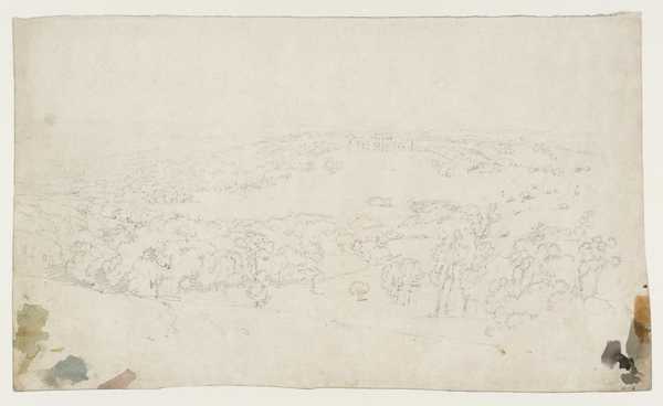 ‘Distant View of Harewood House from the South‘, Joseph Mallord William ...