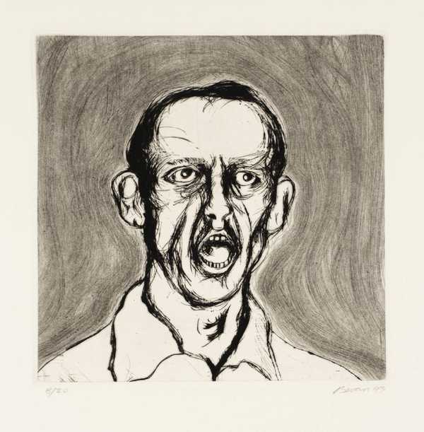 Man with Surrounding Grey