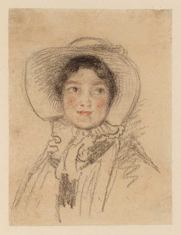 ‘A Girl, Full Face, Wearing a Hat‘, William Henry Hunt | Tate