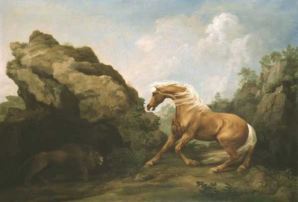 Horse Frightened by a Lion