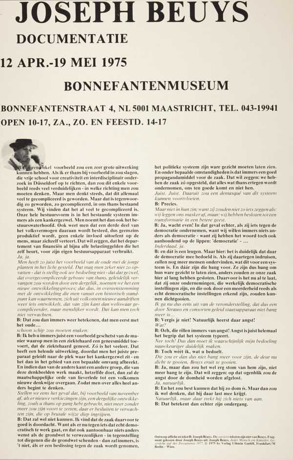 Joseph Beuys, Documentatie