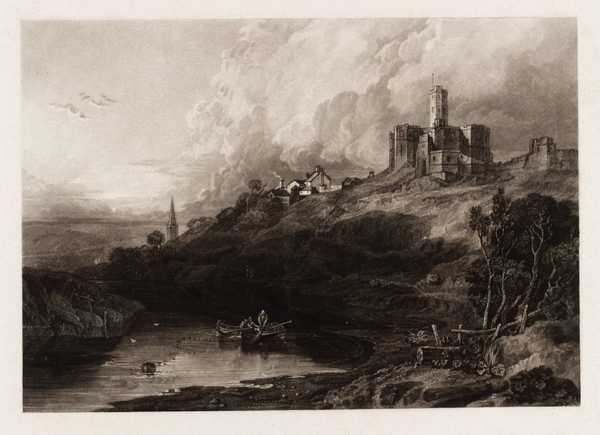 ‘warkworth Castle, On The River Coquet, Engraved By Thomas Lupton 