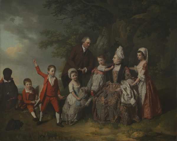 A Family Group in a Landscape', Francis Wheatley, c.1775 | Tate