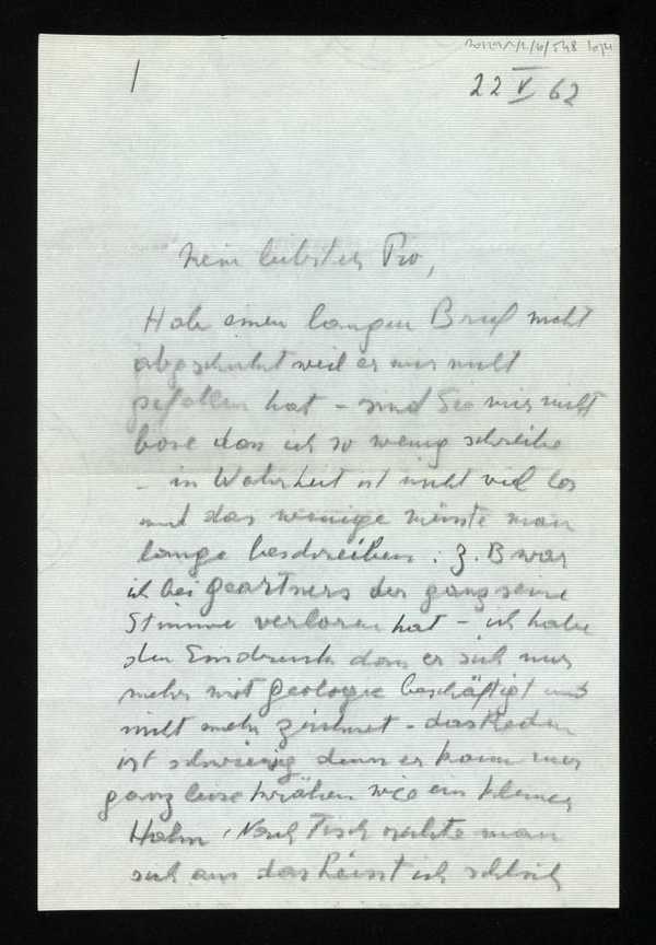 Letter to Elias Canetti‘, recipient: Elias Canetti, 22 May 1962 ...