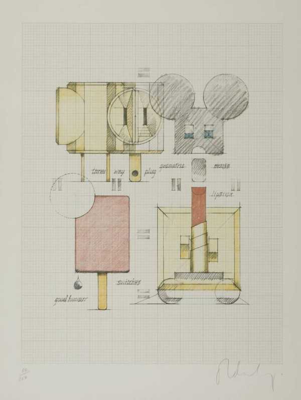 System of Iconography - Plug, Mouse, Good Humor, Lipstick, Switches