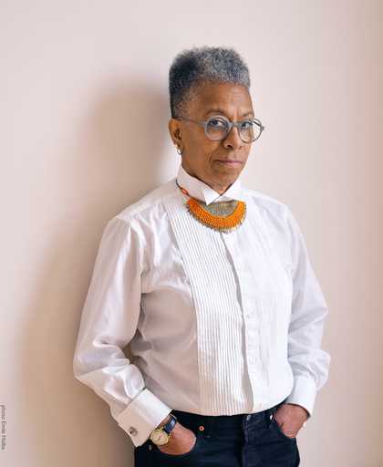 A photo of the artist Ingrid Pollard