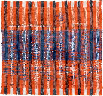 Anni Albers, Intersecting 1962, pictorial weaving, cotton and rayon, 400 x 419 mm, Josef Albers Museum Quadrat Bottrop © 2018 The Josef and Anni Albers Foundation/Artists Rights Society (ARS), New York/DACS, London