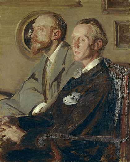 Jacques-Emile Blanche Portraits of Charles Shannon and Charles Ricketts 1904 Tate