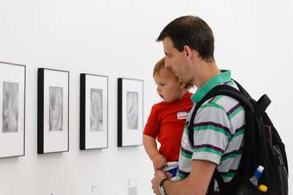 Photograph from a Baby Talk event at Tate St Ives