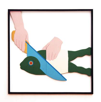 Dušan Otašević Still-Life with Fish 1967